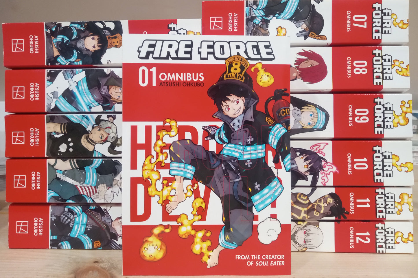 Fire Force Vol. 1-34 Complete Manga Set English Omnibus Version Vol. 1-12