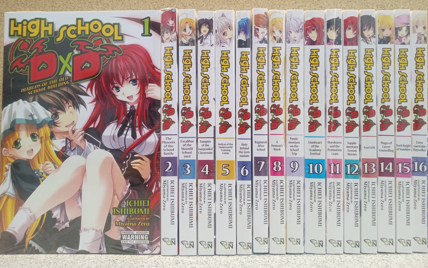 High School DxD Vol. 1-16 Light Novel Set English