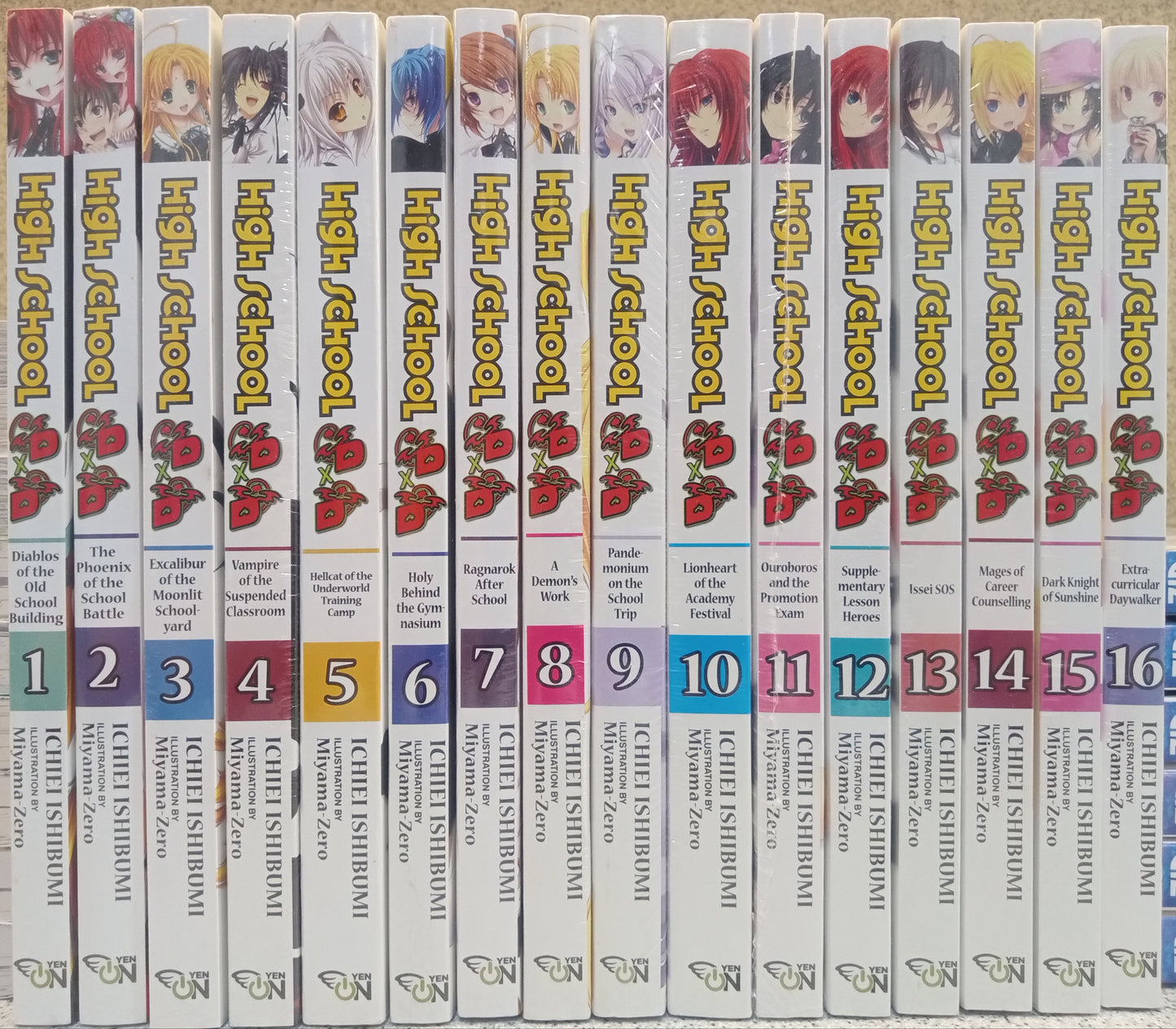 High School DxD Vol. 1-16 Light Novel Set English