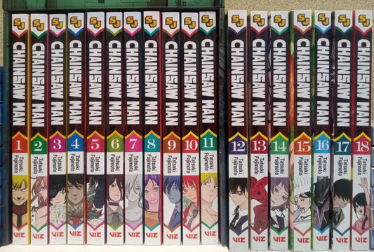 Chainsaw Man Vol. 1-19 Manga Set English Box Set Included