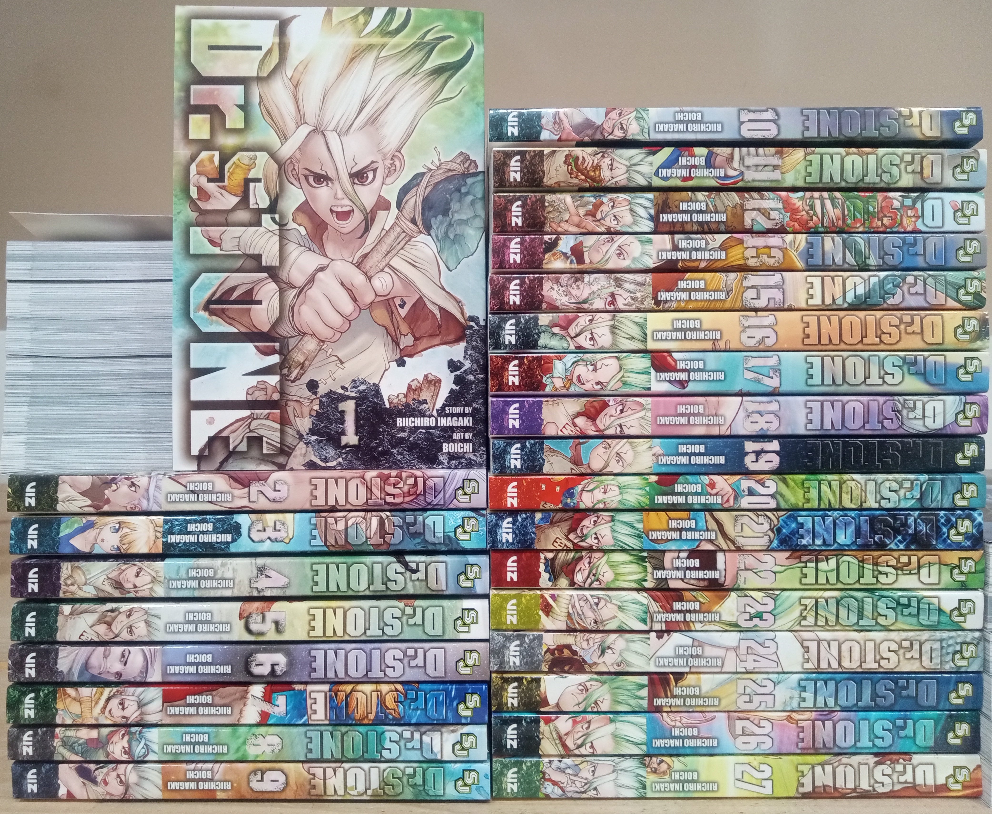 Dr.STONE 1-26＋reboot Dr. STONE Manga, Set of 26 Books. Vol. 1-26: Riichiro