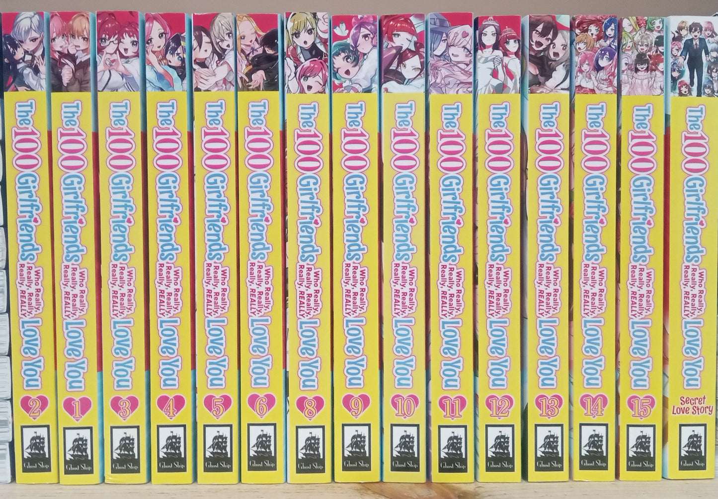 The 100 Girlfriends Who Really Love You Vol. 1-6, 8-15 Manga Set English
