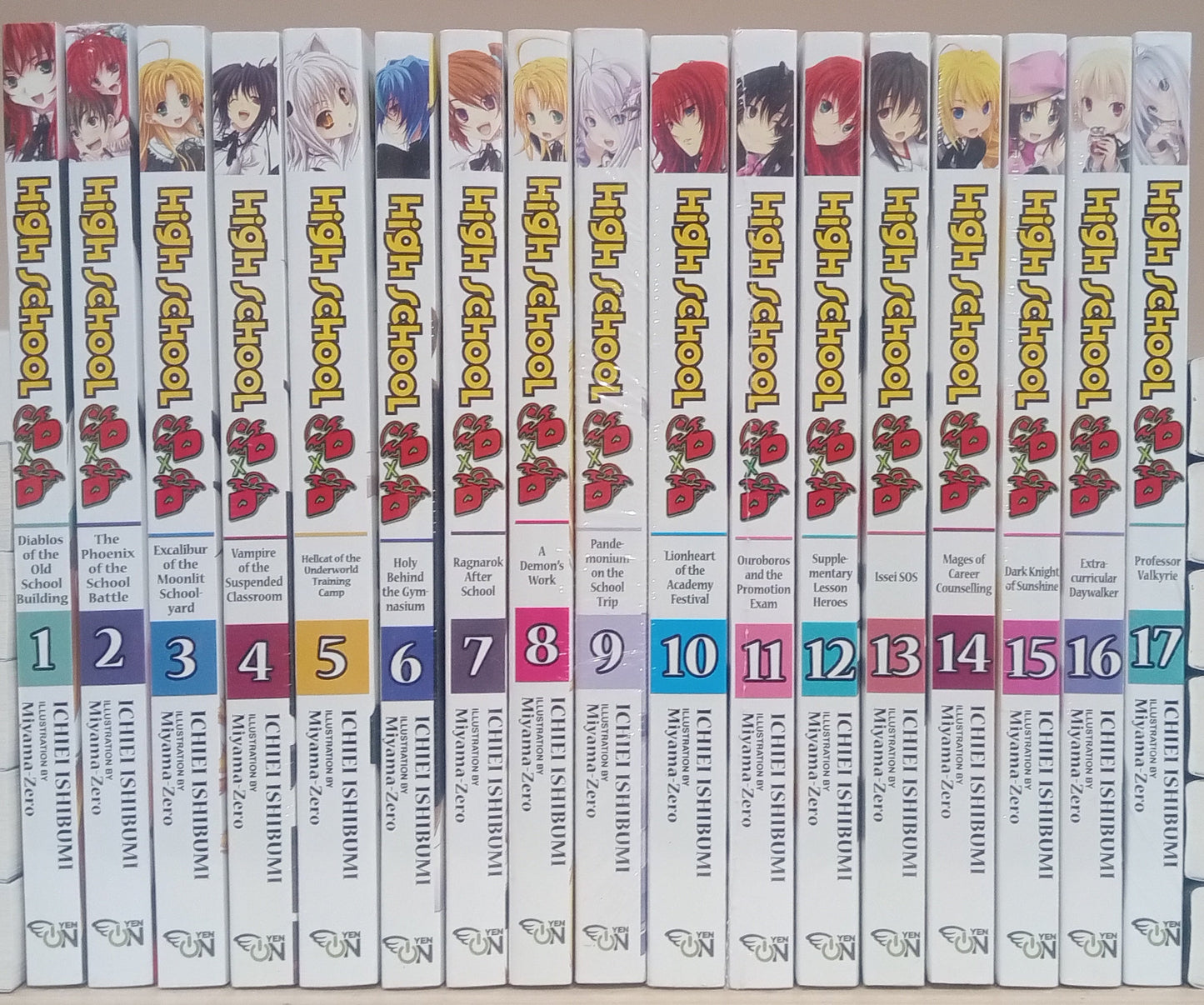 High School DxD Vol. 1-17 Light Novel Set English