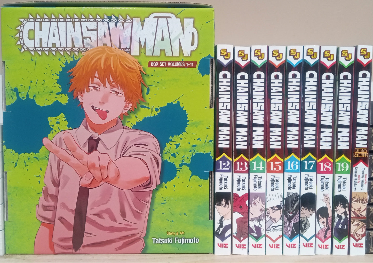 Chainsaw Man Vol. 1-19 Manga Set English Box Set Included