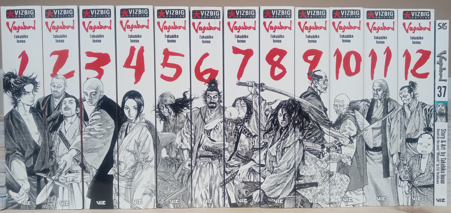 Vagabond Vol. 1-37 (Vizbig Edition Vol. 1-12 + Vol. 37) Complete Manga Set English
