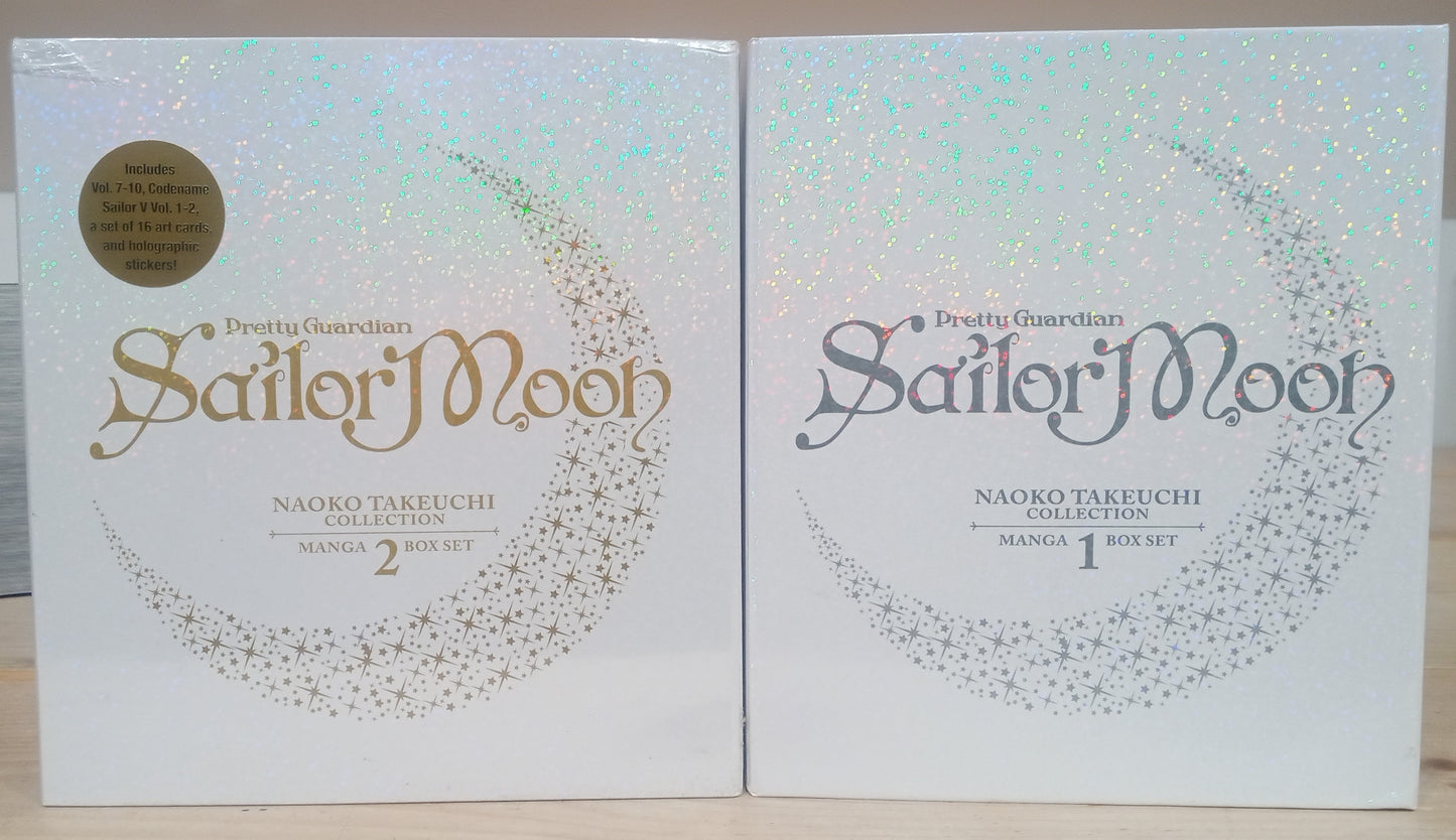 Sailor Moon Box Sets, (2 Box Sets) Complete, Vol. 1-10 & Sailor V Vol. 1, 2 English