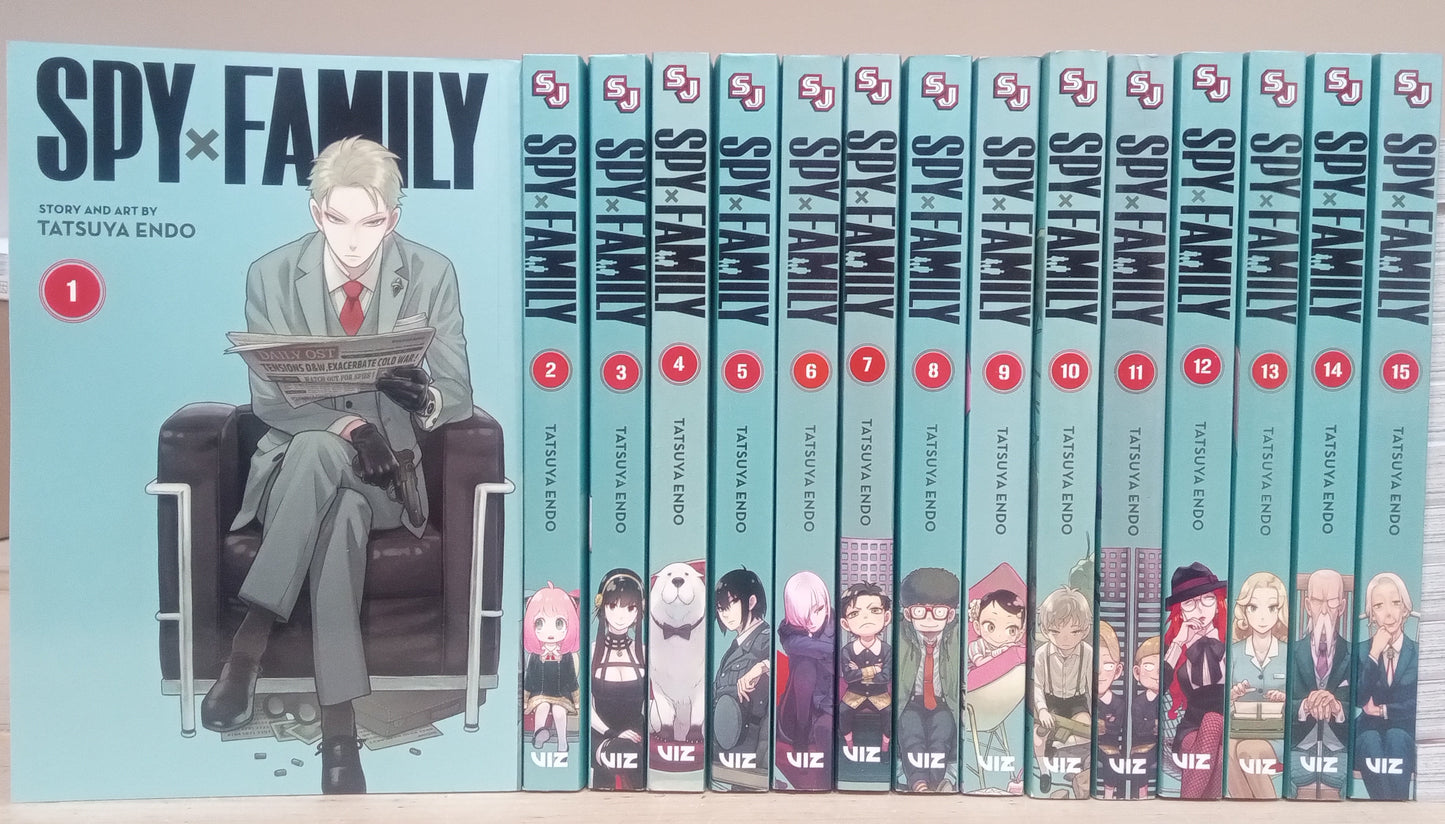 Spy X Family Vol. 1-15 Manga Set English