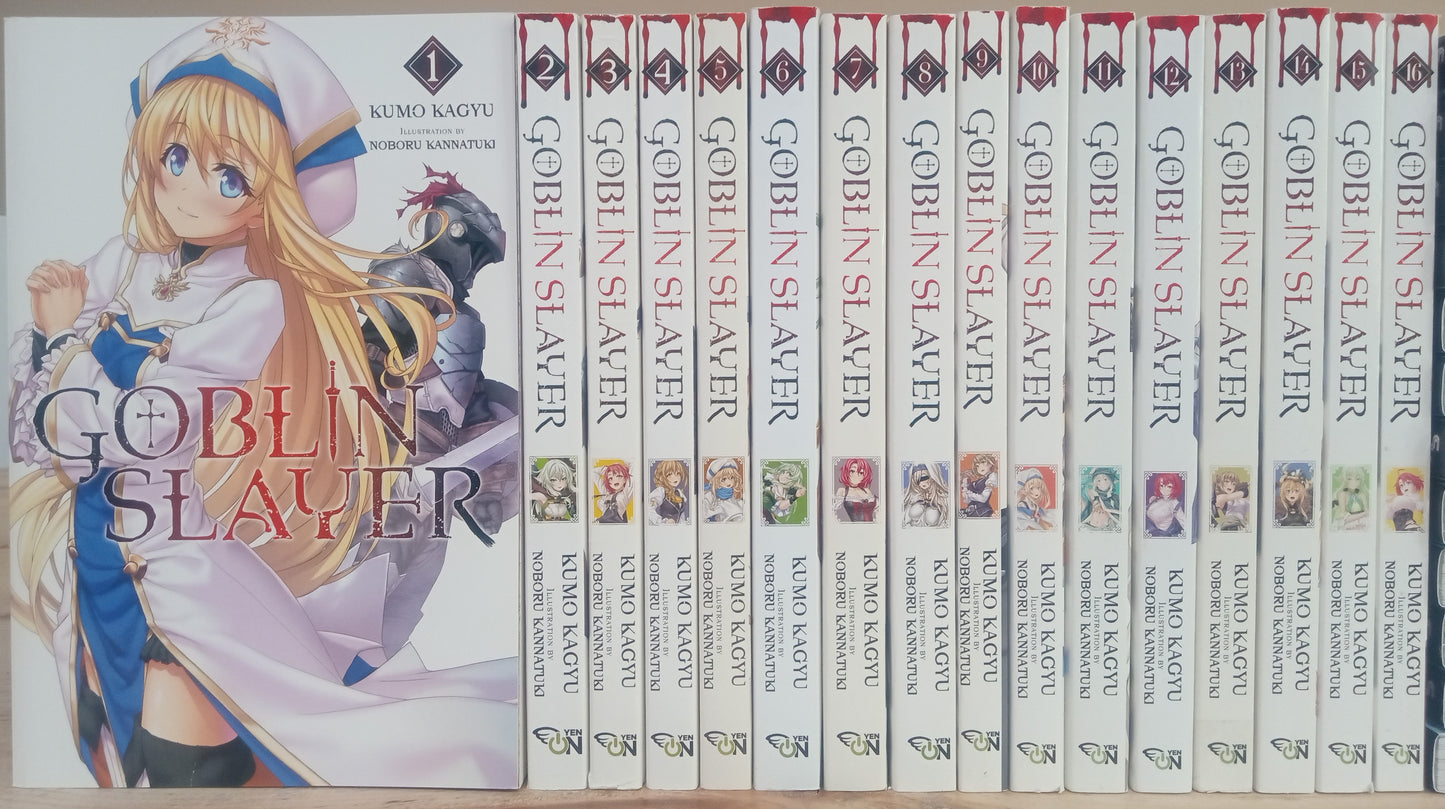 Goblin Slayer Light Novel Vol. 1-16 Complete Set English
