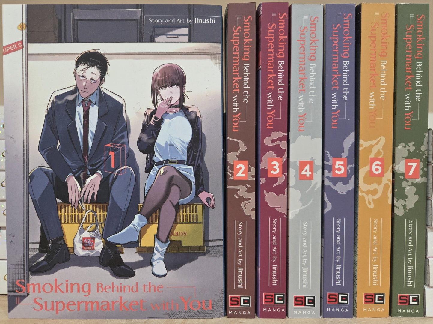 Smoking Behind the Supermarket With You Vol. 1-7 Manga Set English