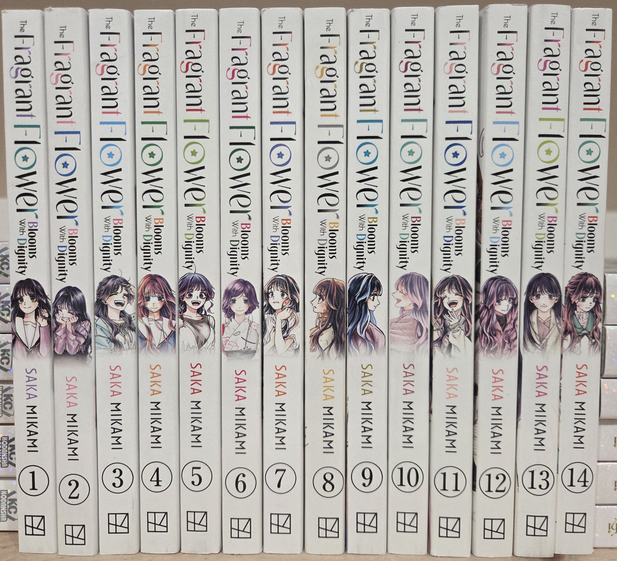 The Fragrant Flower Blooms With Dignity Vol. 1-14 Complete Manga Set English