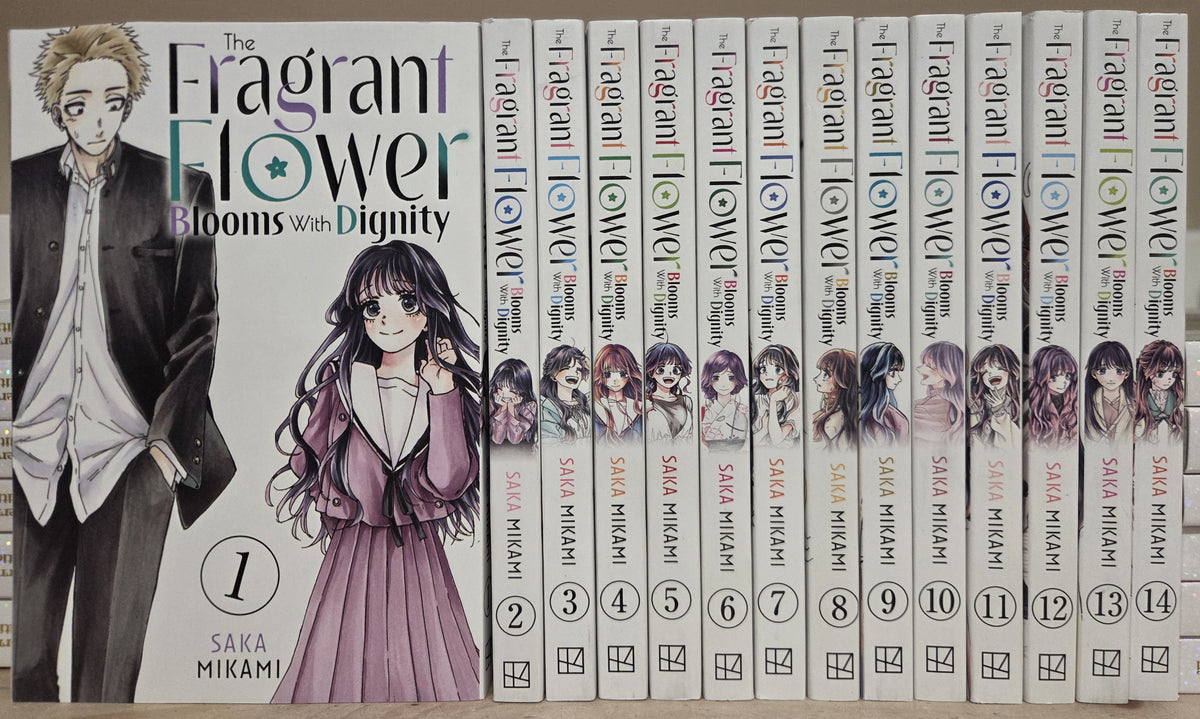 The Fragrant Flower Blooms With Dignity Vol. 1-14 Complete Manga Set English