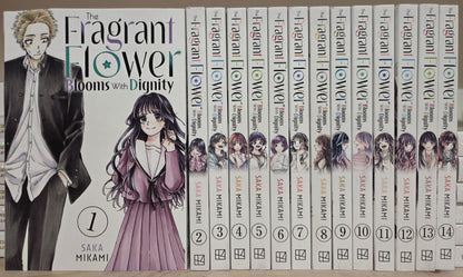 The Fragrant Flower Blooms With Dignity Vol. 1-14 Complete Manga Set English