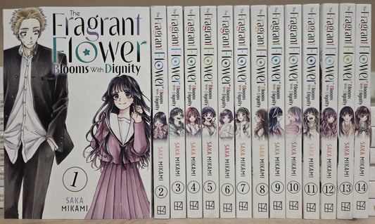 The Fragrant Flower Blooms With Dignity Vol. 1-14 Complete Manga Set English