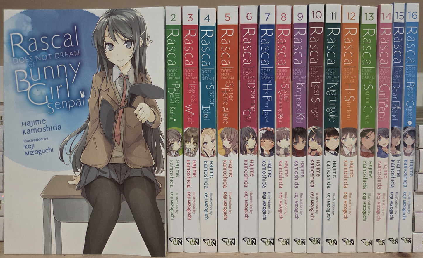 Rascal Does Not Dream Vol. 1-16 Light Novel Series Set English