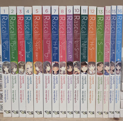 Rascal Does Not Dream Vol. 1-16 Light Novel Series Set English