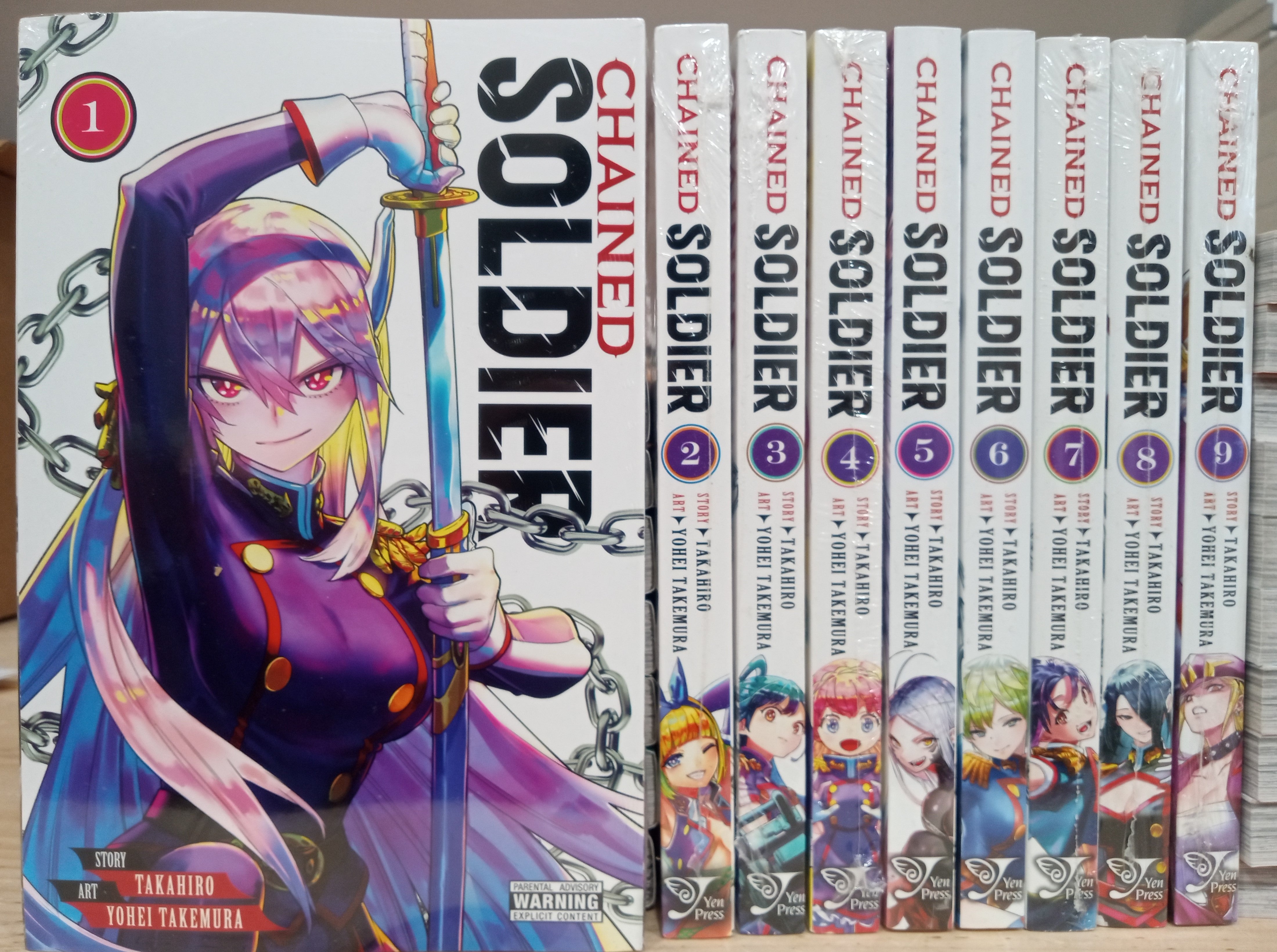 Chained Soldier Manga Vol. 1-9 Box Set Complete *FREE SHIPPING in U.S ...