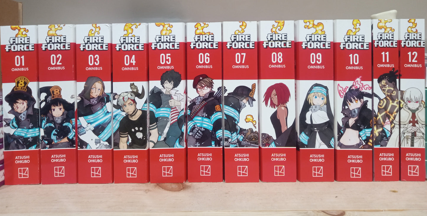Fire Force Vol. 1-34 Complete Manga Set English Omnibus Version Vol. 1-12