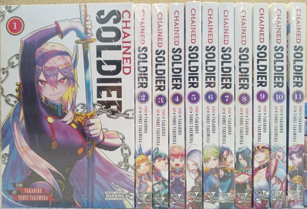 Chained Sloder Chained Soldier Manga Vol. 1-11 Box Set Complete *FREE SHIPPING in U.S ...