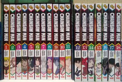 Chainsaw Man Vol. 1-18 Manga Set English Box Set Included