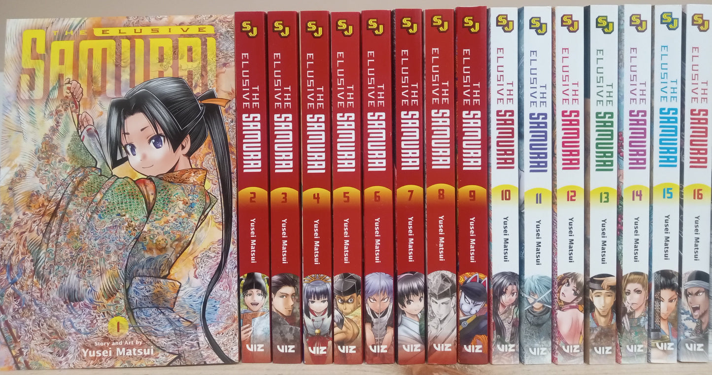 The Elusive Samurai Vol. 1-16 Manga Set English