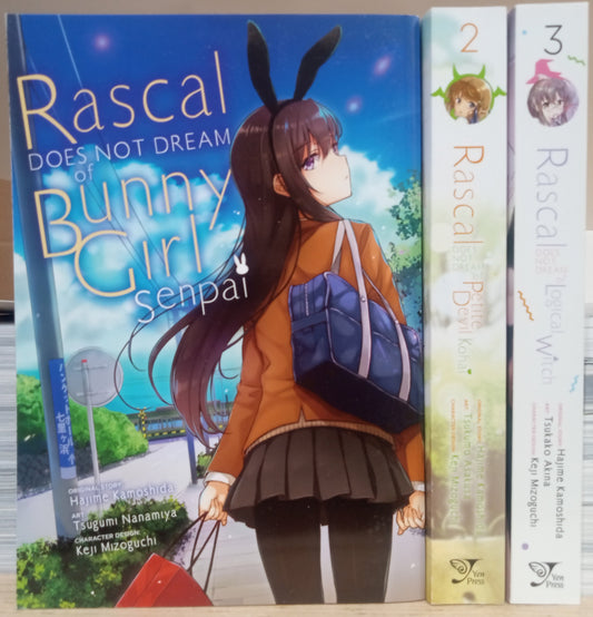 Rascal Does Not Dream Vol. 1-3 Manga Set English