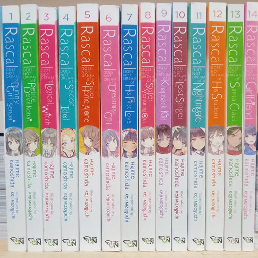 Rascal Does Not Dream Vol. 1-14 Light Novel Series Set English