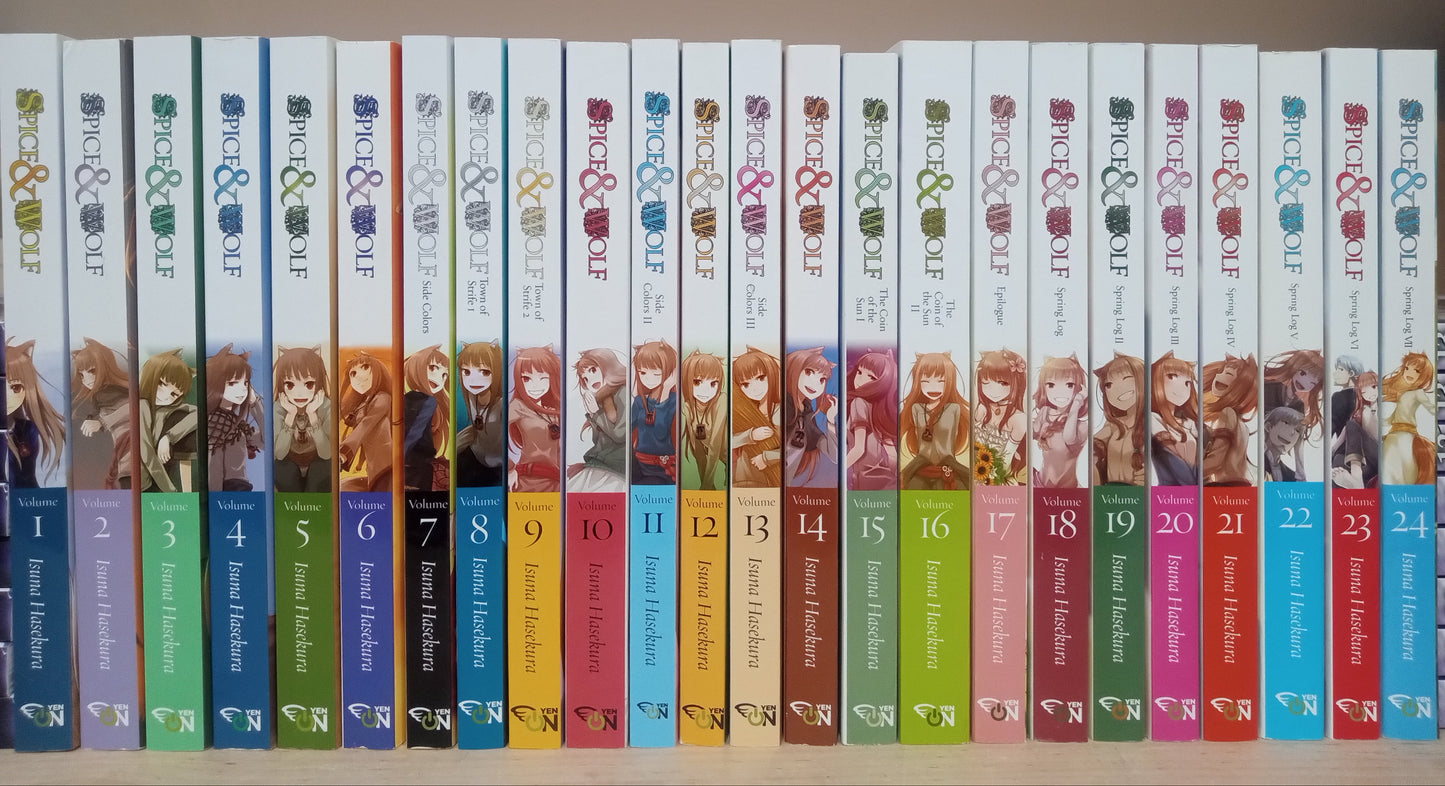 Spice and Wolf Light Novel Vol. 1-24 English Complete Set