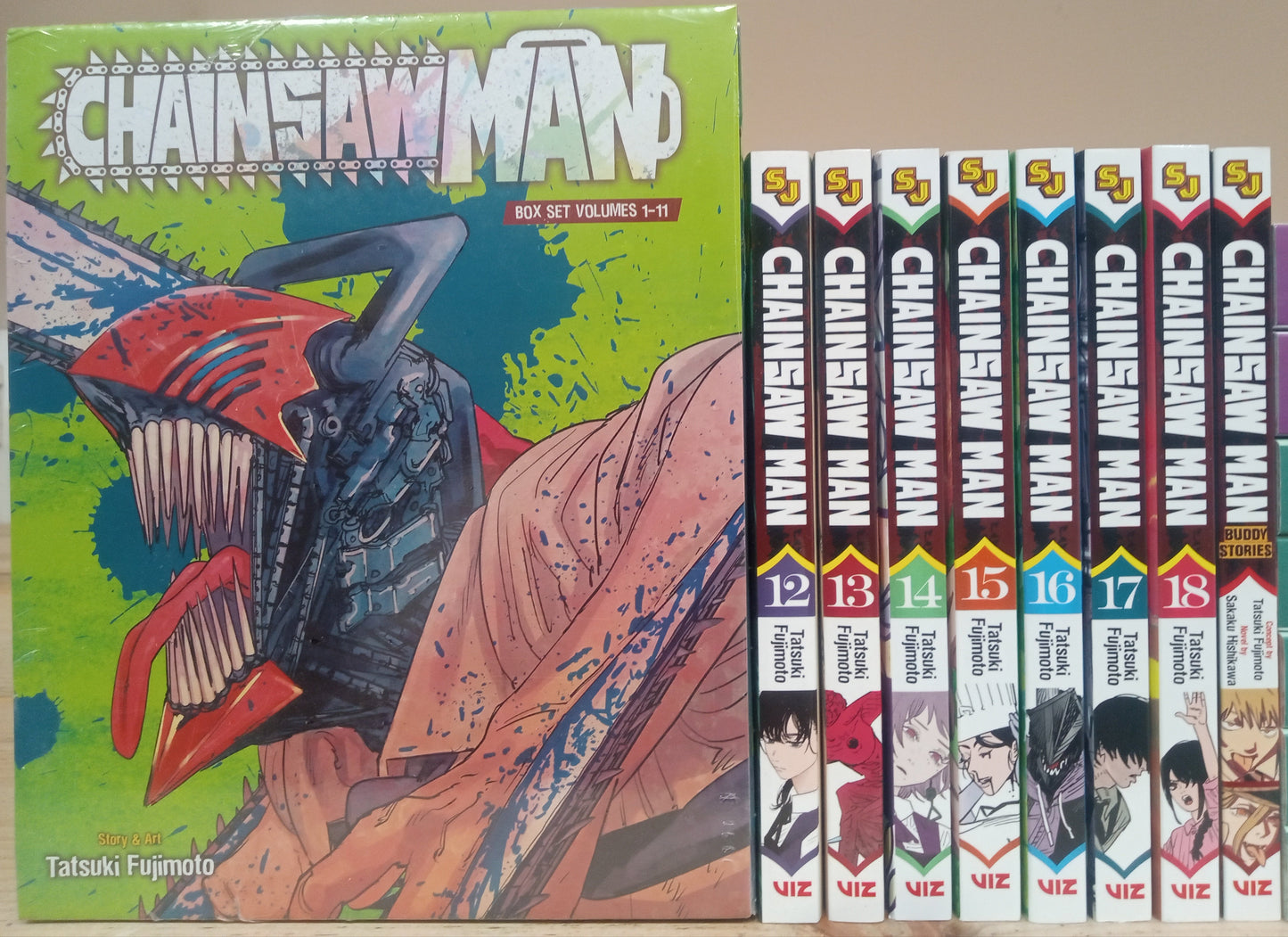 Chainsaw Man Vol. 1-18 Manga Set English Box Set Included