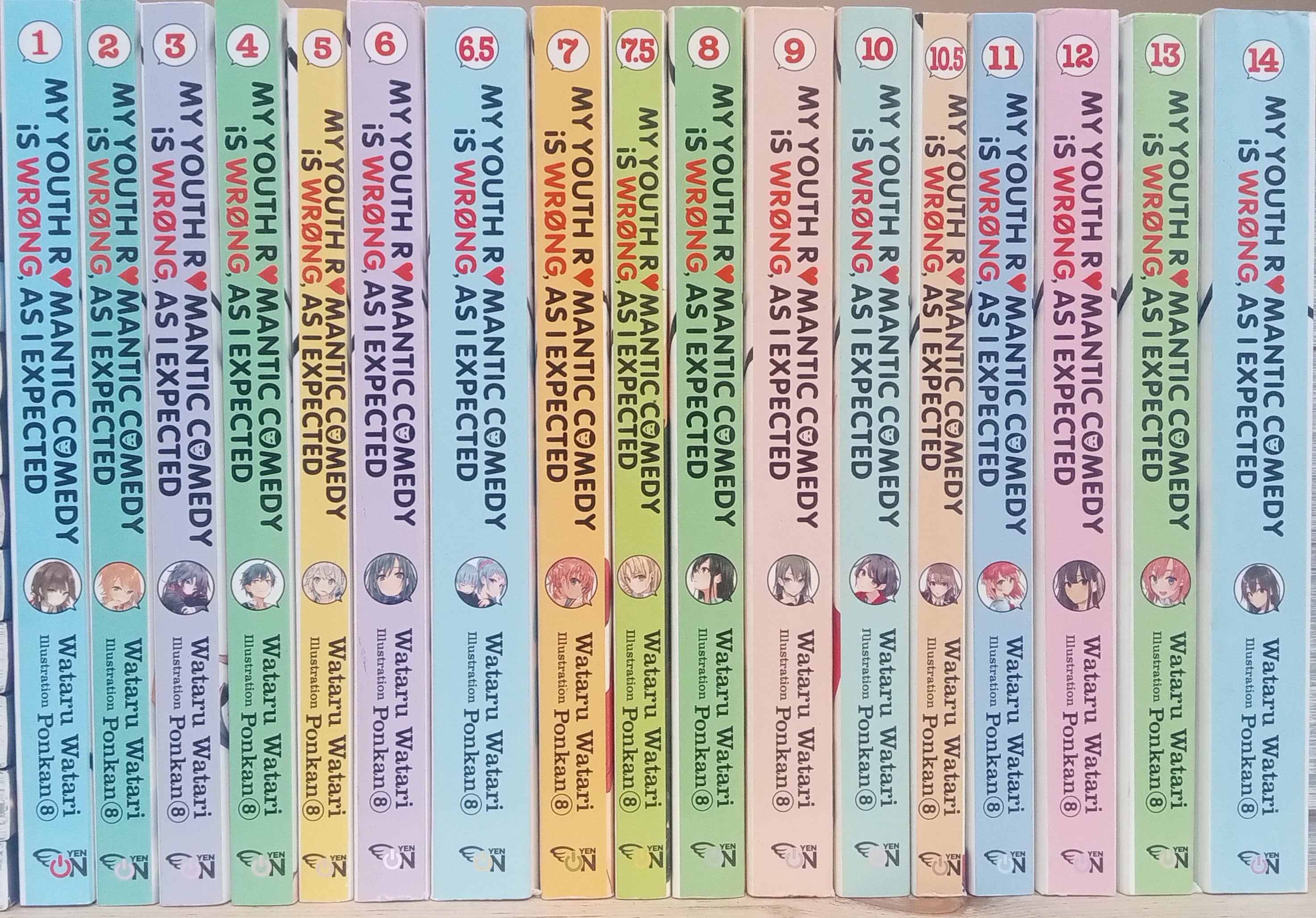 My Youth Romantic Comedy Is Wrong 1-14英語 My Youth Romantic Comedy Vol. 1-14 (17 Books) Complete Light Novel