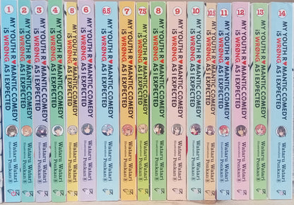 My Youth Romantic Comedy Vol. 1-14 (17 Books) Complete Light Novel Set English (Includes Vol. 6.5, 7.5, 10.5)