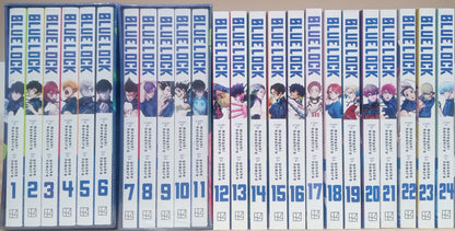 Blue Lock Vol. 1-24 Manga Set English Includes Box Set #1 & 2