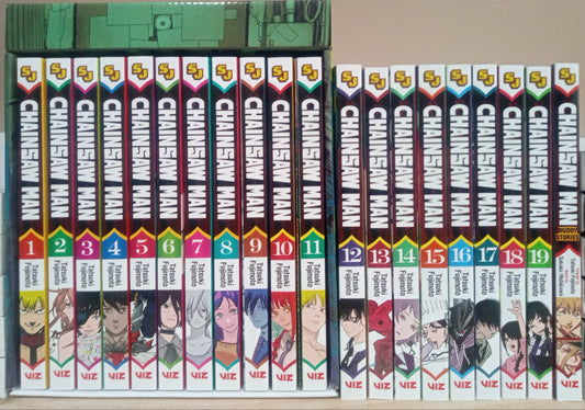 Chainsaw Man Vol. 1-19 Manga Set English Box Set Included