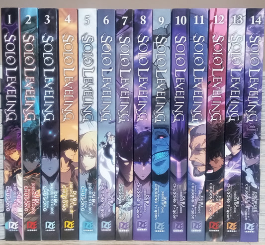 Solo Leveling Vol. 1-14 English Manhwa Set Complete