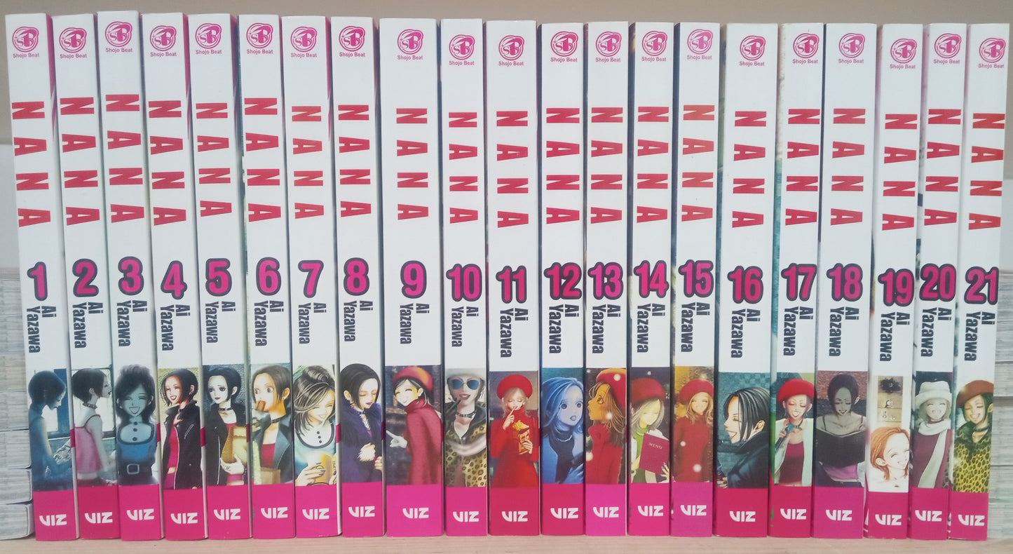 Nana Vol. 1-21 Complete Manga Set English