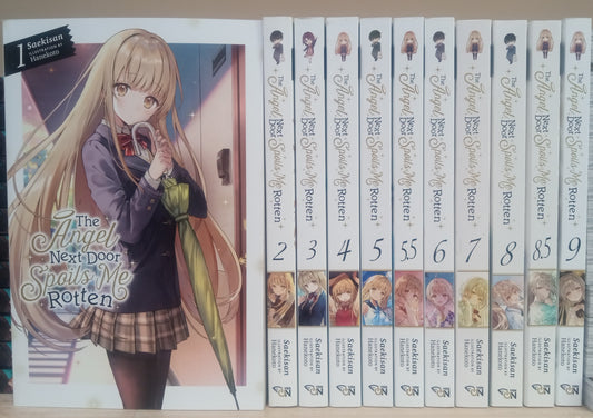 The Angel Next Door Spoils Me Rotten Light Novel Vol. 1-9 Set (11 books, Incl 5.5, 8.5) English
