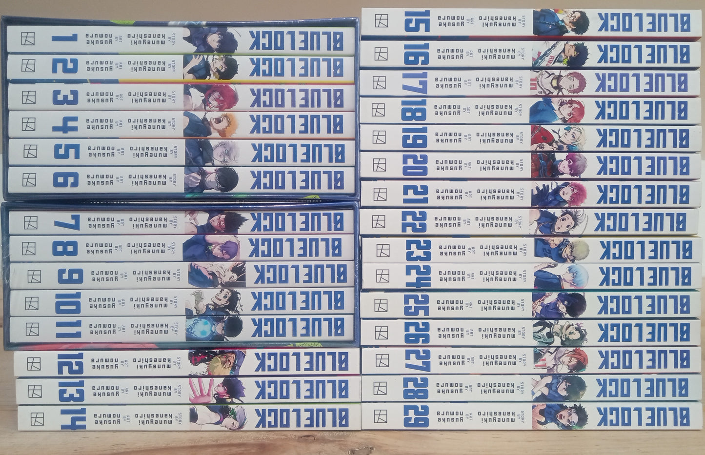 Blue Lock Vol. 1-29 Manga Set English Includes Box Set #1 & 2