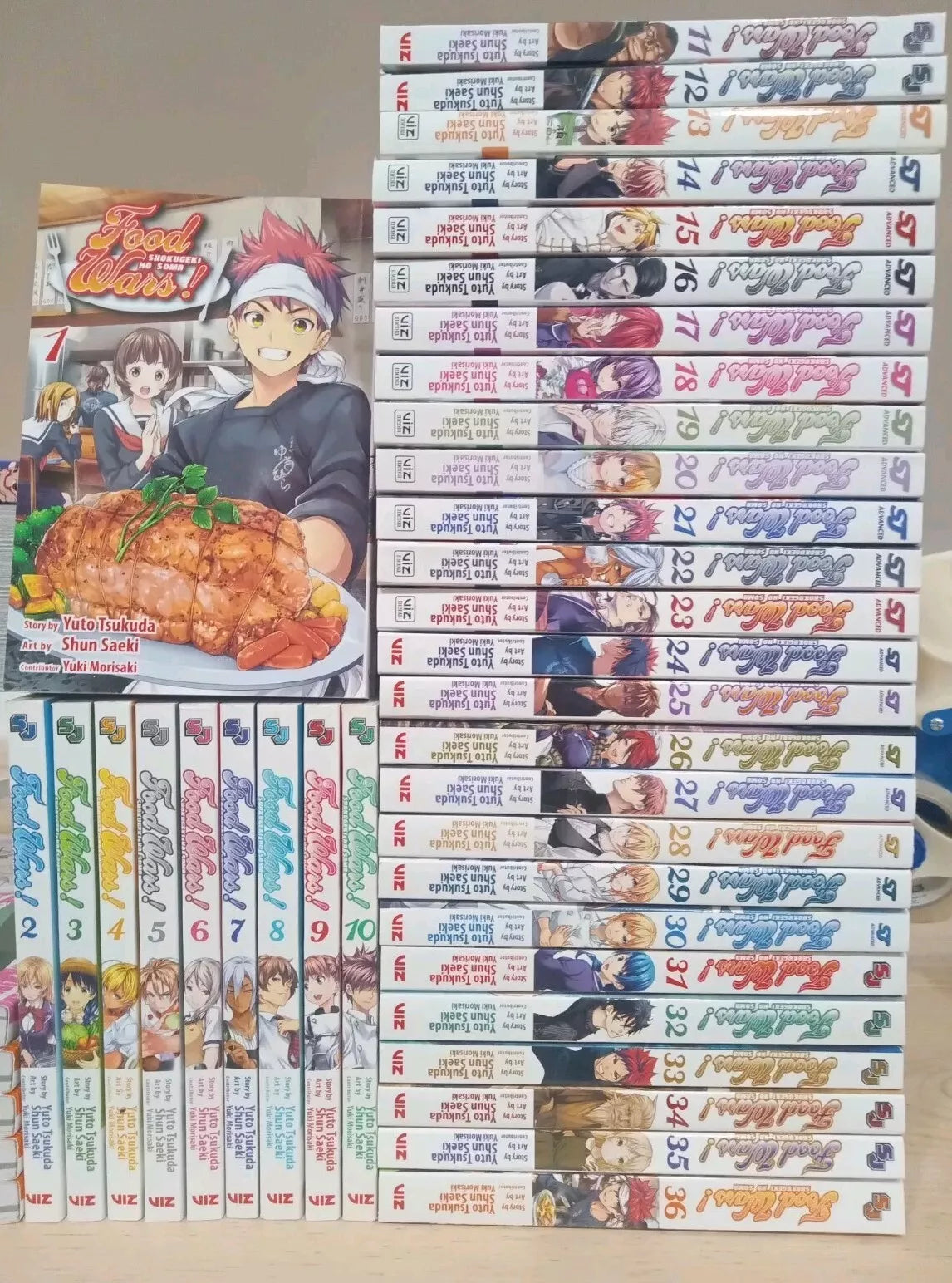 Food Wars! Shokugeki no Soma Vol. 1-36 Manga Set Complete English