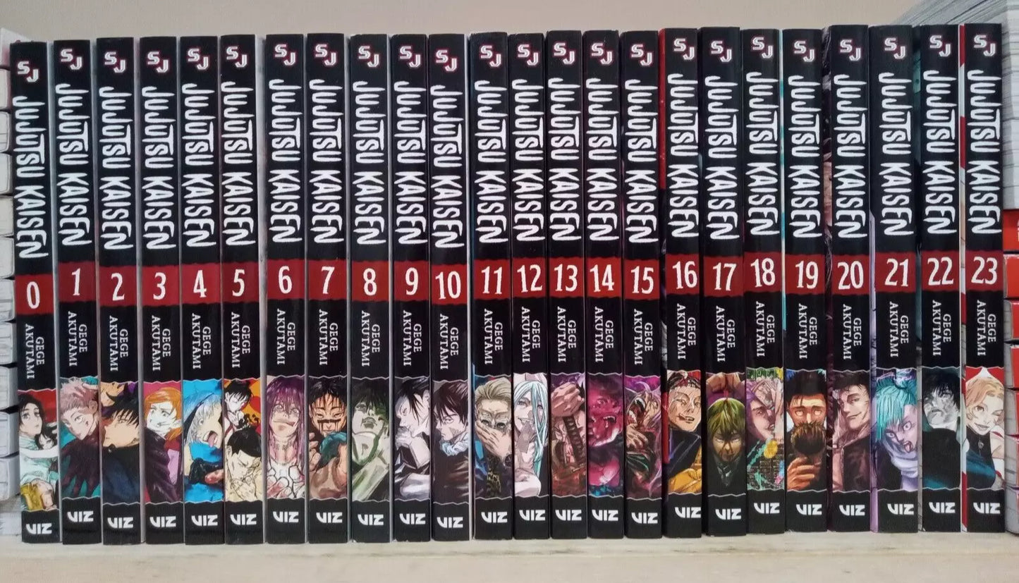 Jujutsu Kaisen Manga Vol. 0-23 (24 books) Complete Set English